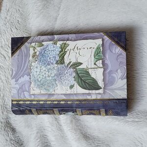 Punch Studio Hydrangea Themed Decorative Storage Book, New With Tags